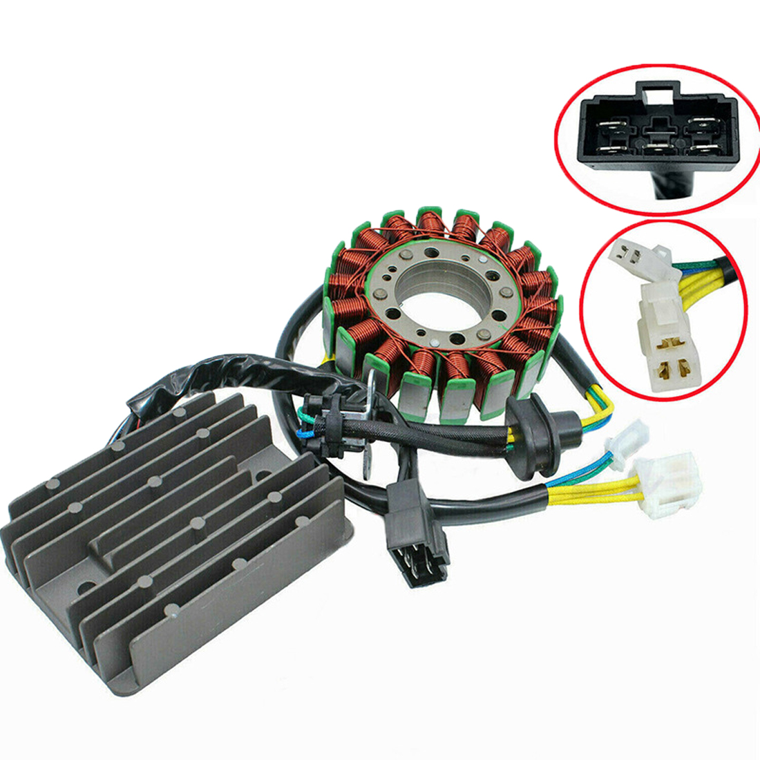 Magneto Stator Generator Ignition Coil with Voltage Regulator Rectifier Fits For Suzuki Hayabusa